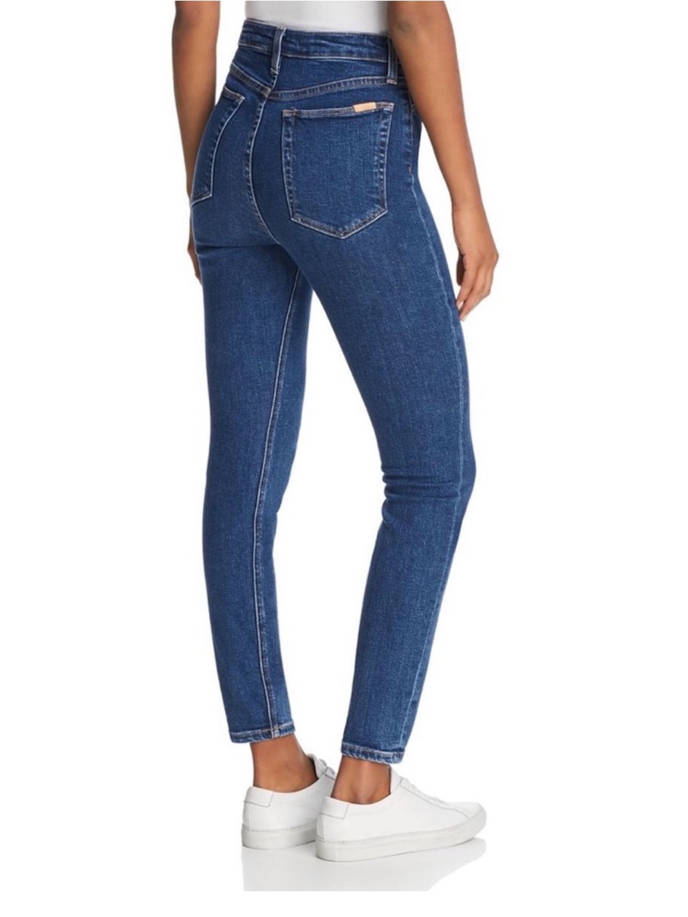 Joe's Jeans Mid-Rise Skinny Jeans in Deep Blue Wash